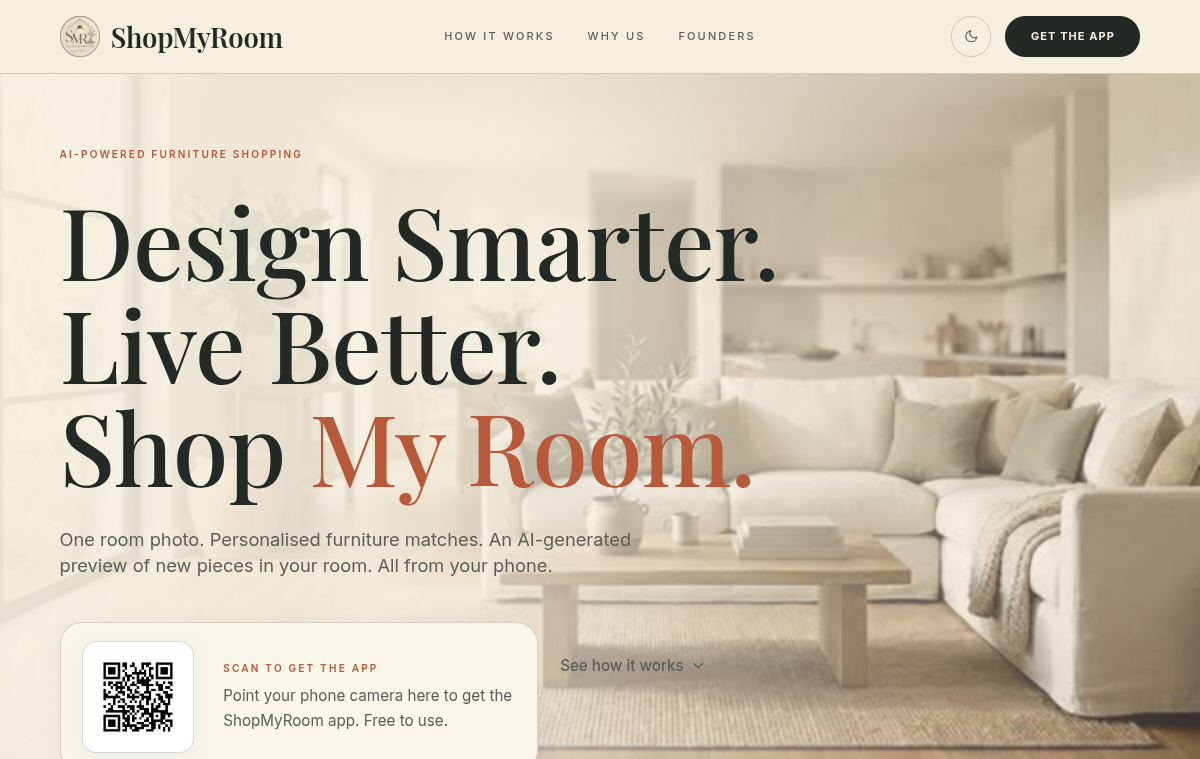 ShopMyRoom homepage
